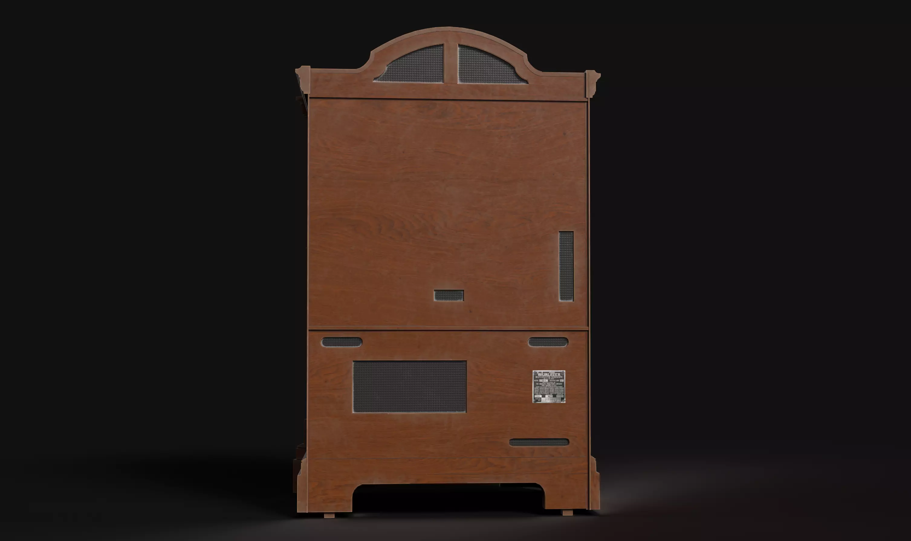 Vintage Wurlitzer 780 Jukebox  Low-poly 3D model_7