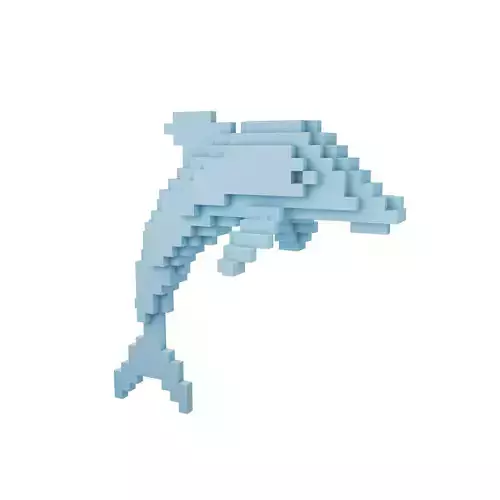 Voxel Dolphin v1 002