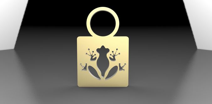 Frog Pendant  3D print model