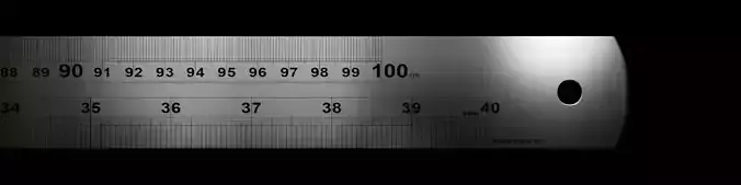Stainless Steel Ruler 100cm 40inch Metric and Imperial Scale