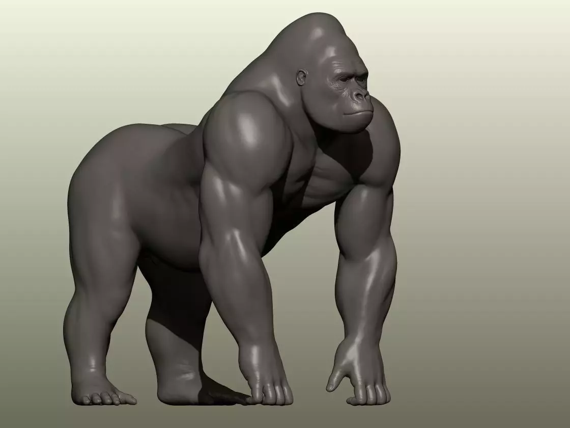 Gorilla 3D Model 3D print model_0