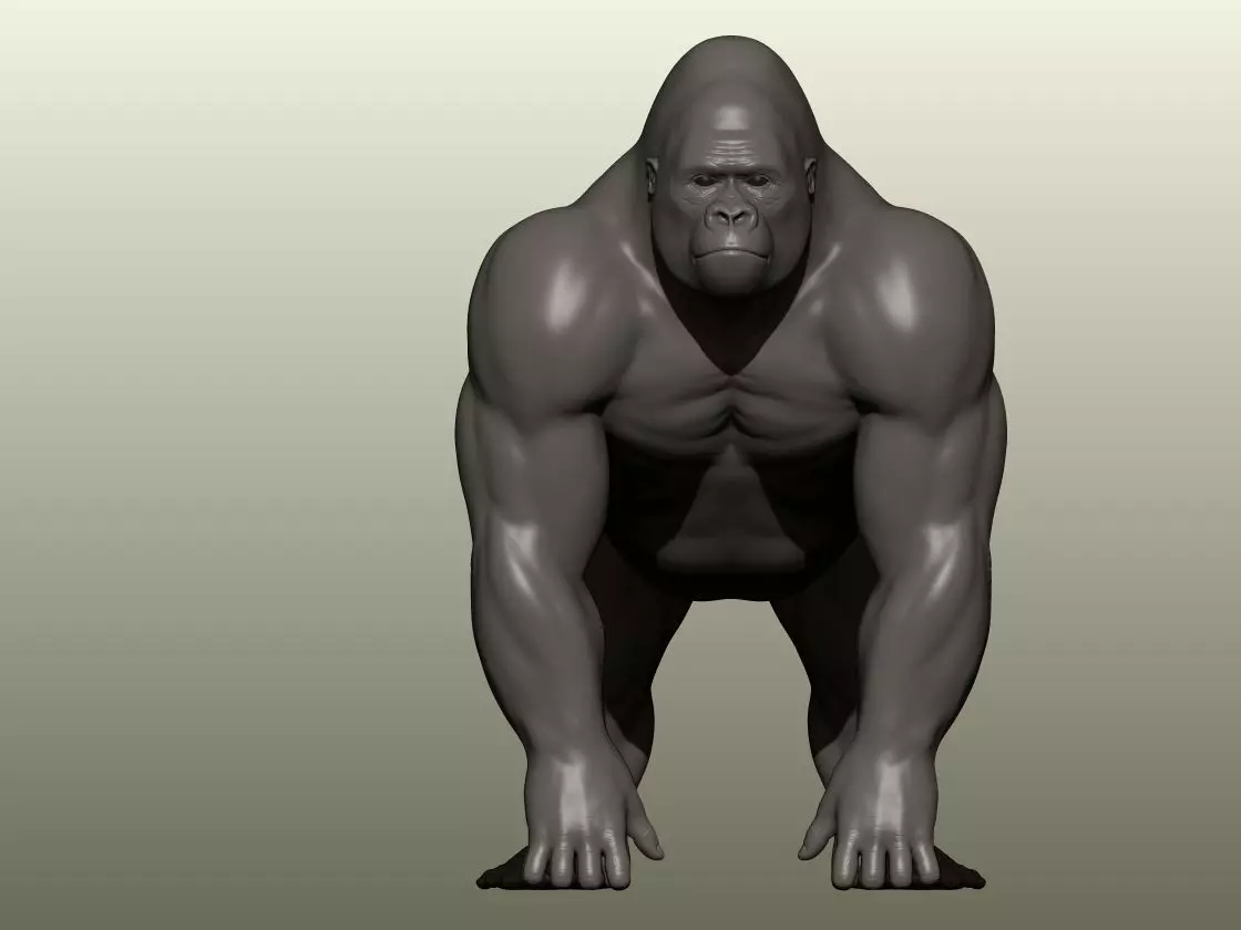Gorilla 3D Model 3D print model_1