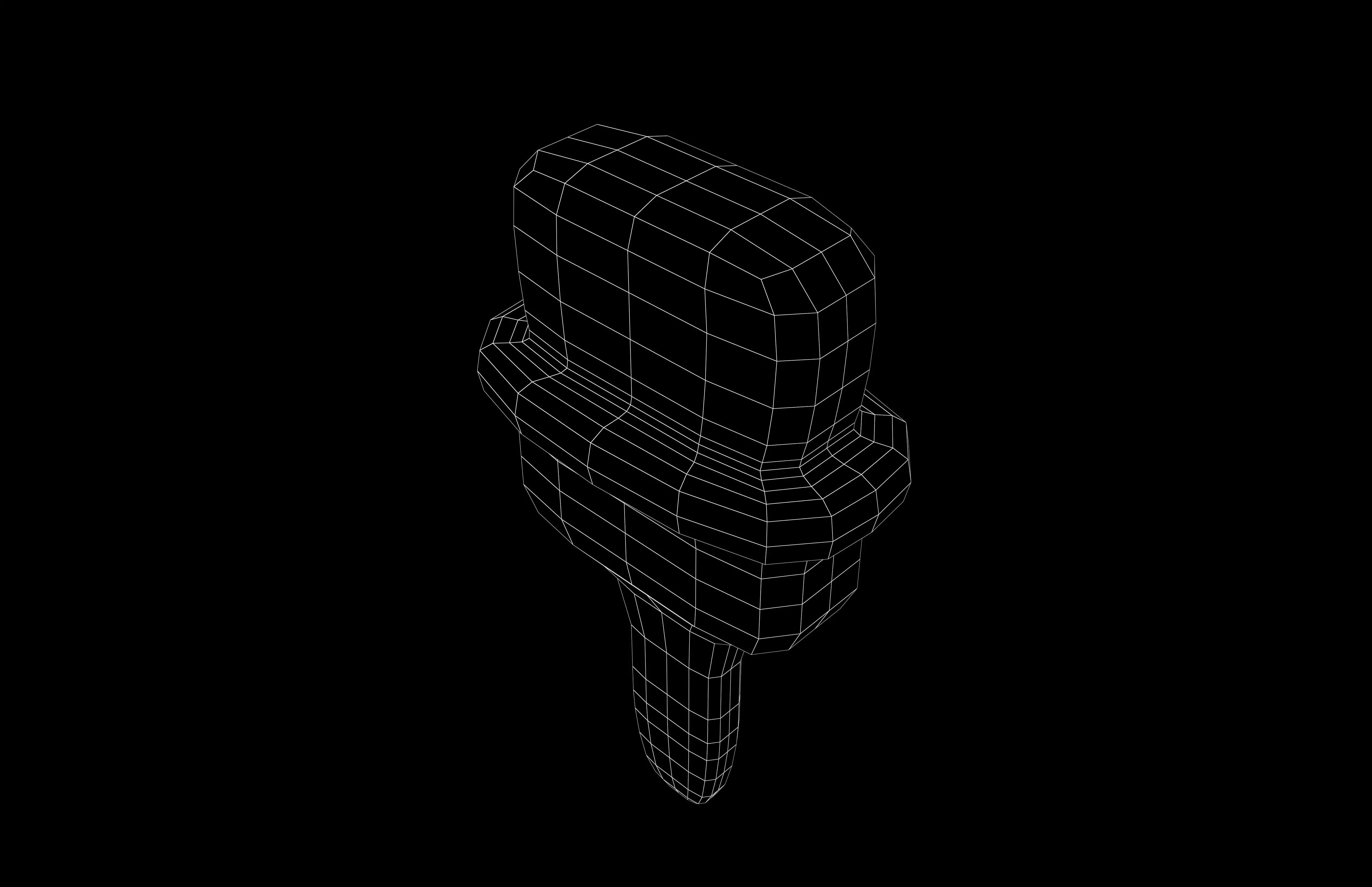 Oil Brush Icon v1 001 Low-poly 3D model_6