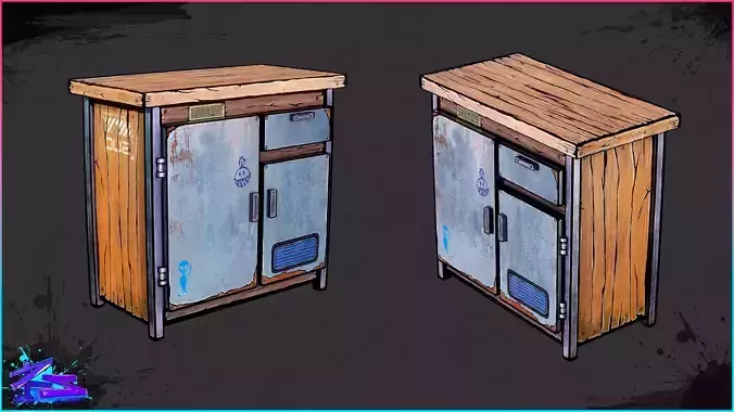 Stylized Lab Bench