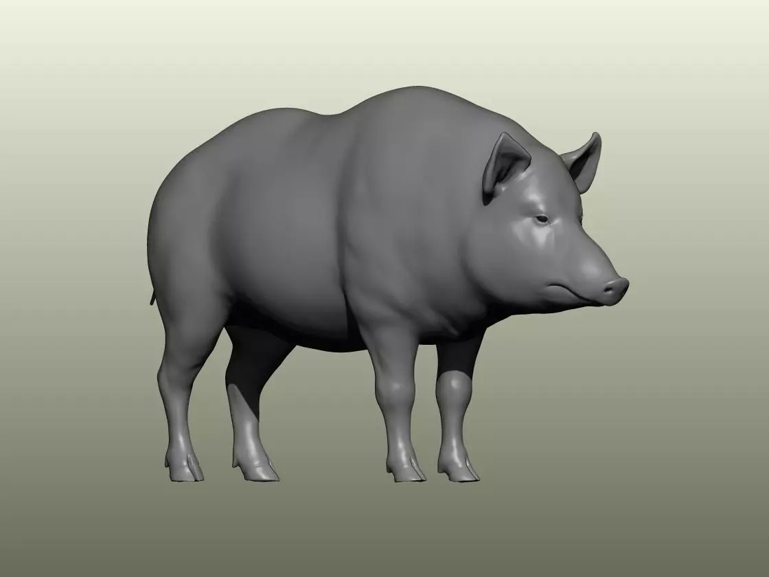 Hog Figure for 3D Printing 3D print model