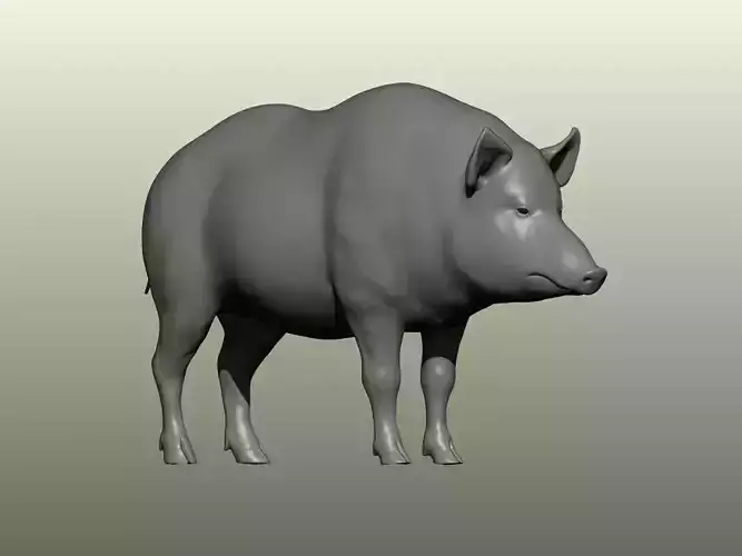 Hog Figure for 3D Printing 3D print model