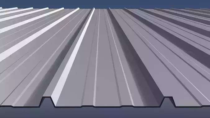 Metal sheet roofing 25O15