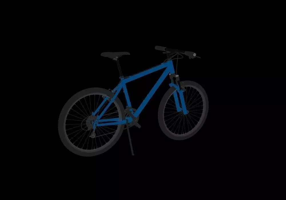 cycle mountain bike Free low-poly 3D model_0