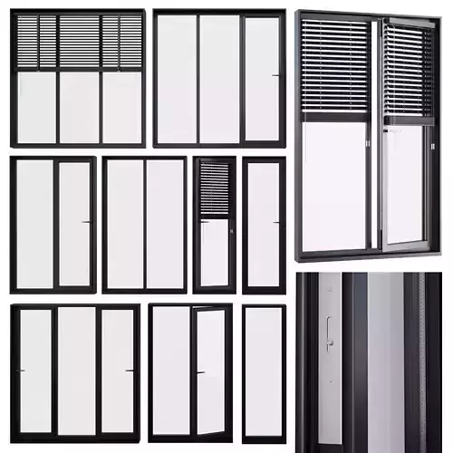 A set of hinges Metal Windows