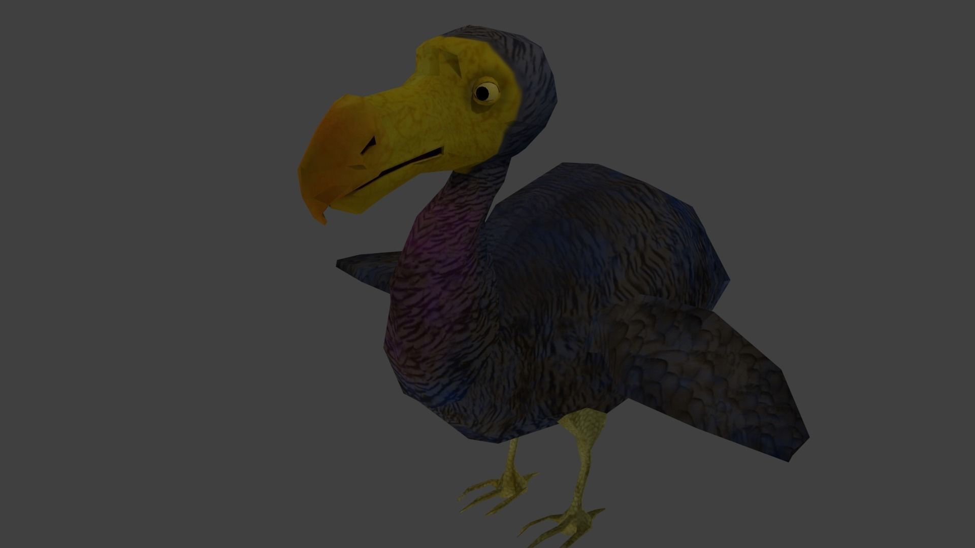 dodo bird Low-poly 3D model_3