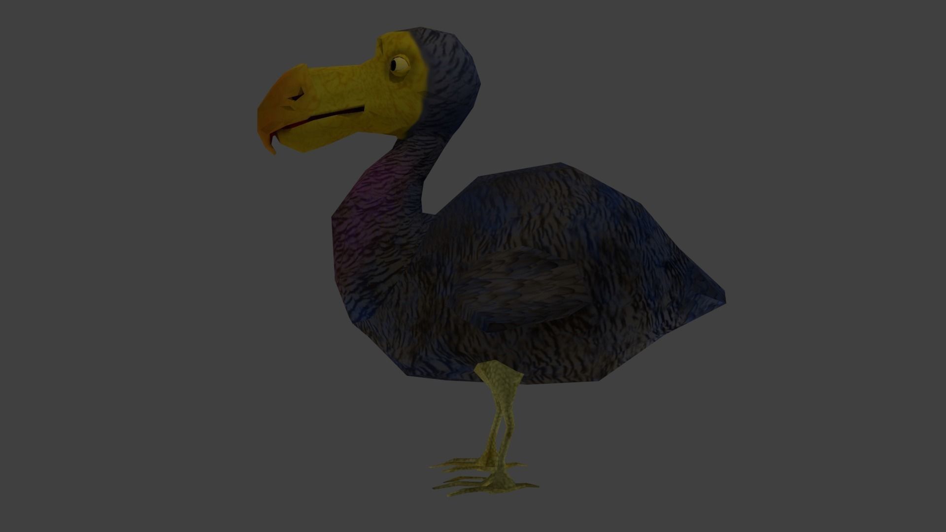 dodo bird Low-poly 3D model_1