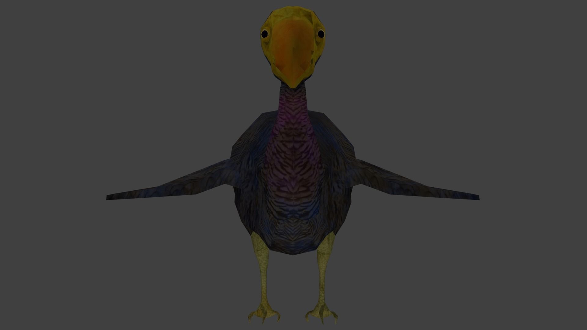 dodo bird Low-poly 3D model_2