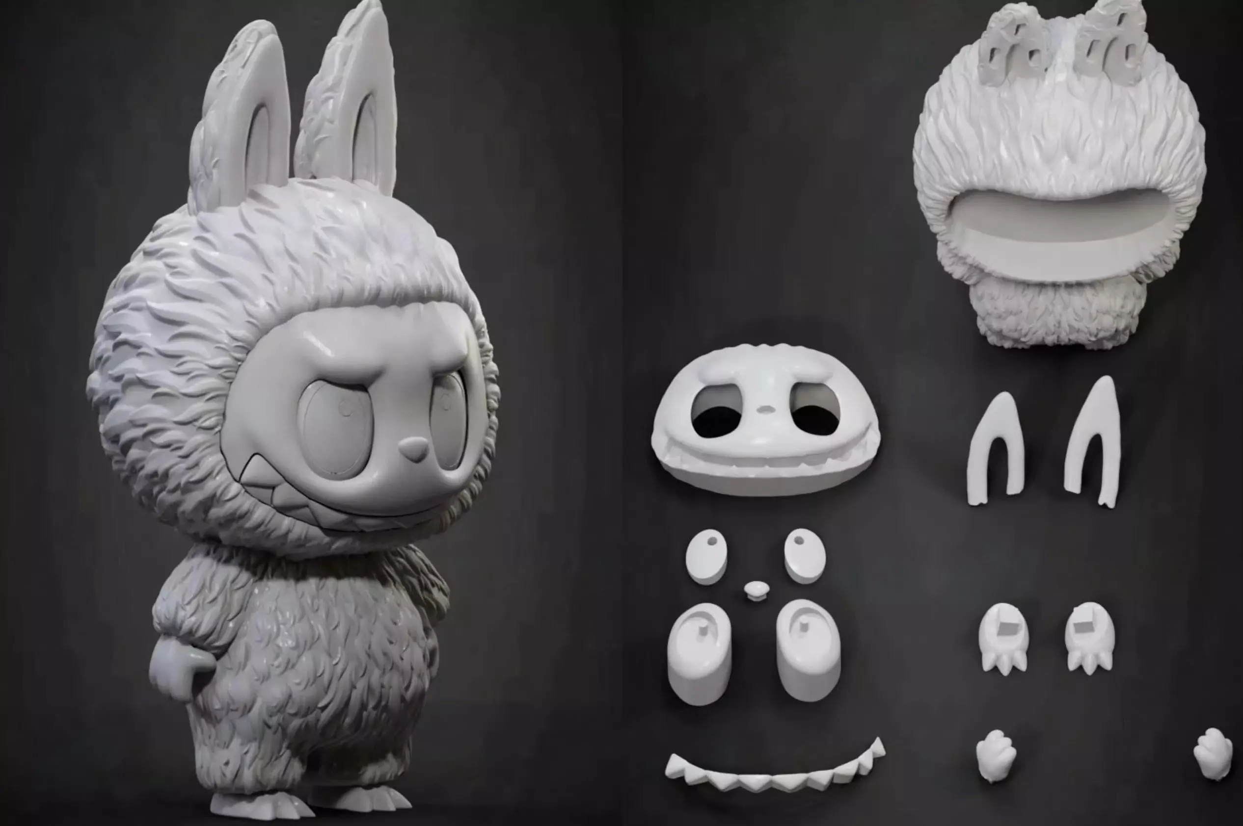 Labubu 3D Printable Figure Model STL OBJ 3D model_0