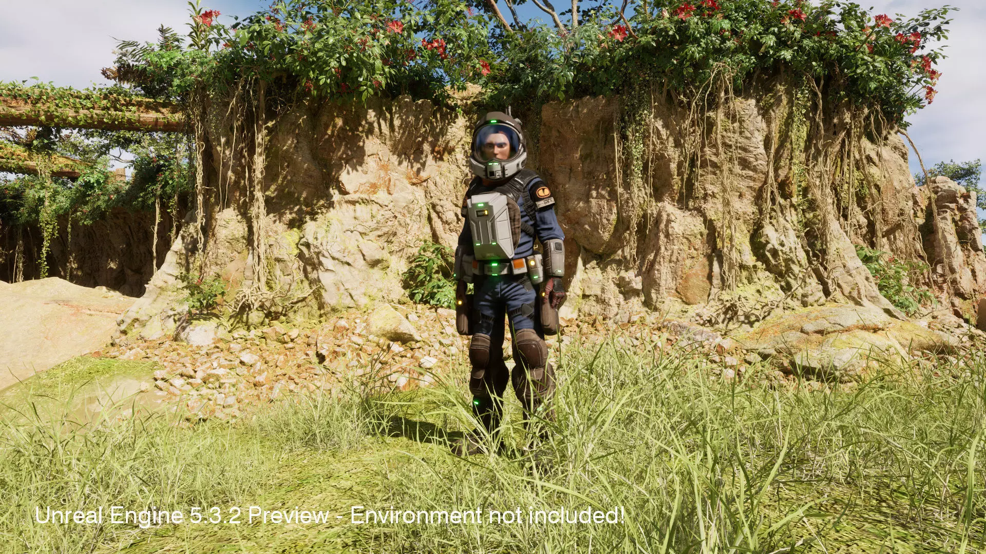 Space Marshal Male Low-poly 3D model_26