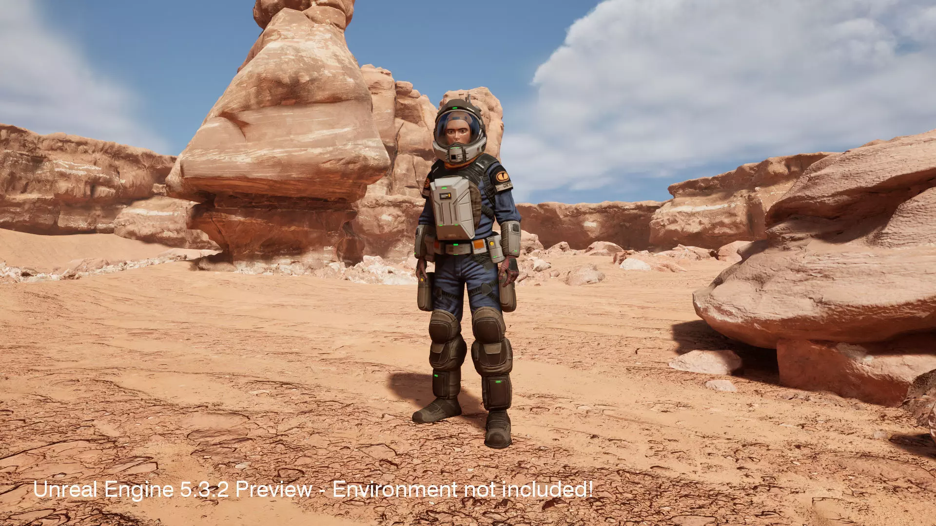 Space Marshal Male Low-poly 3D model_23