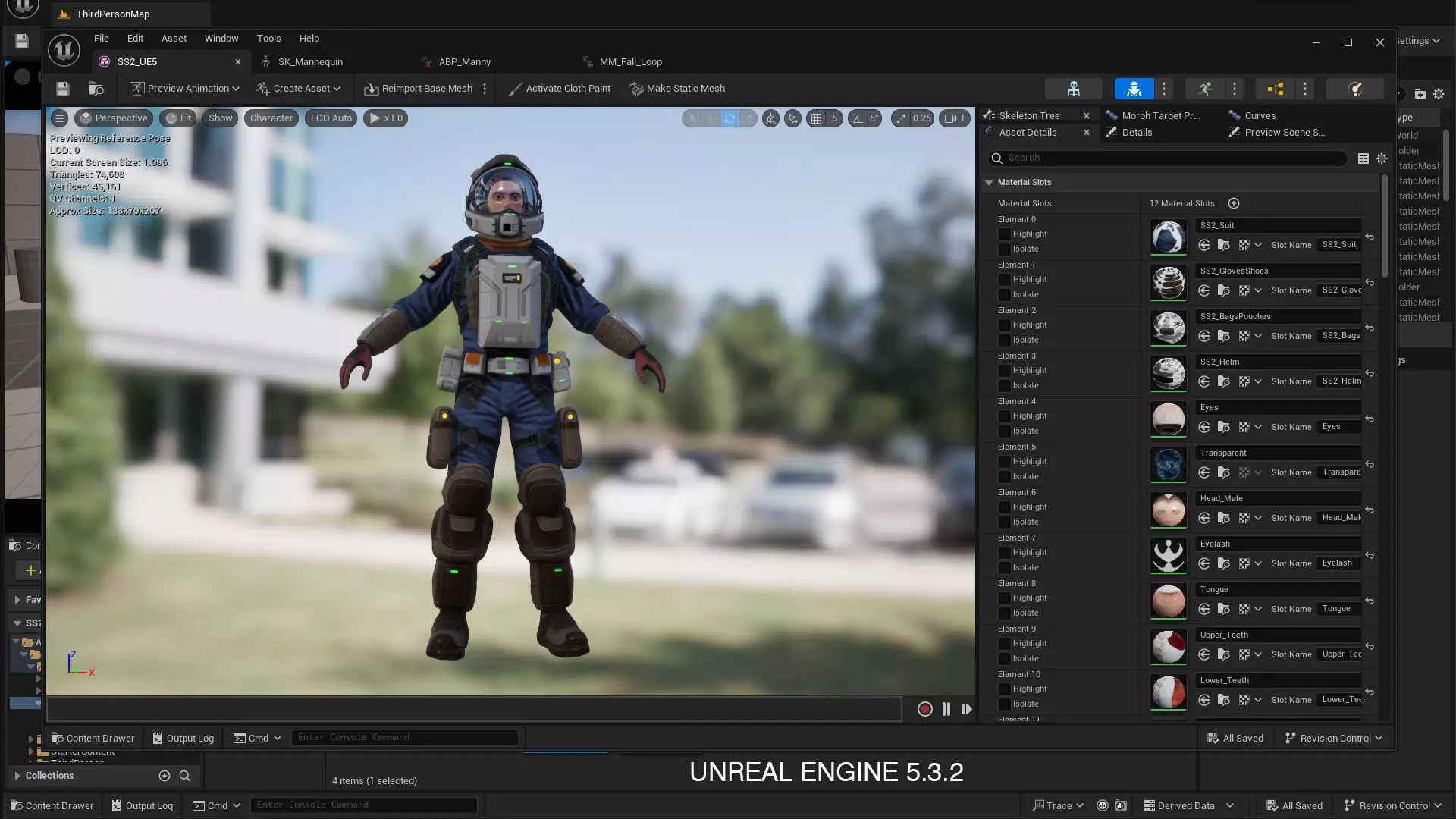 Space Marshal Male Low-poly 3D model_21