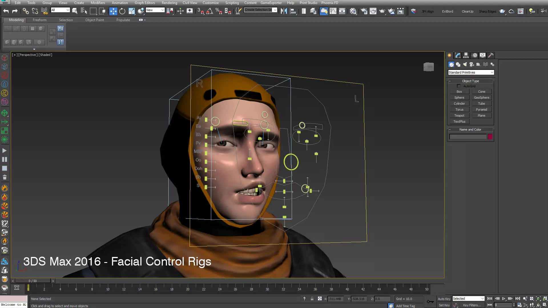 Space Marshal Male Low-poly 3D model_9