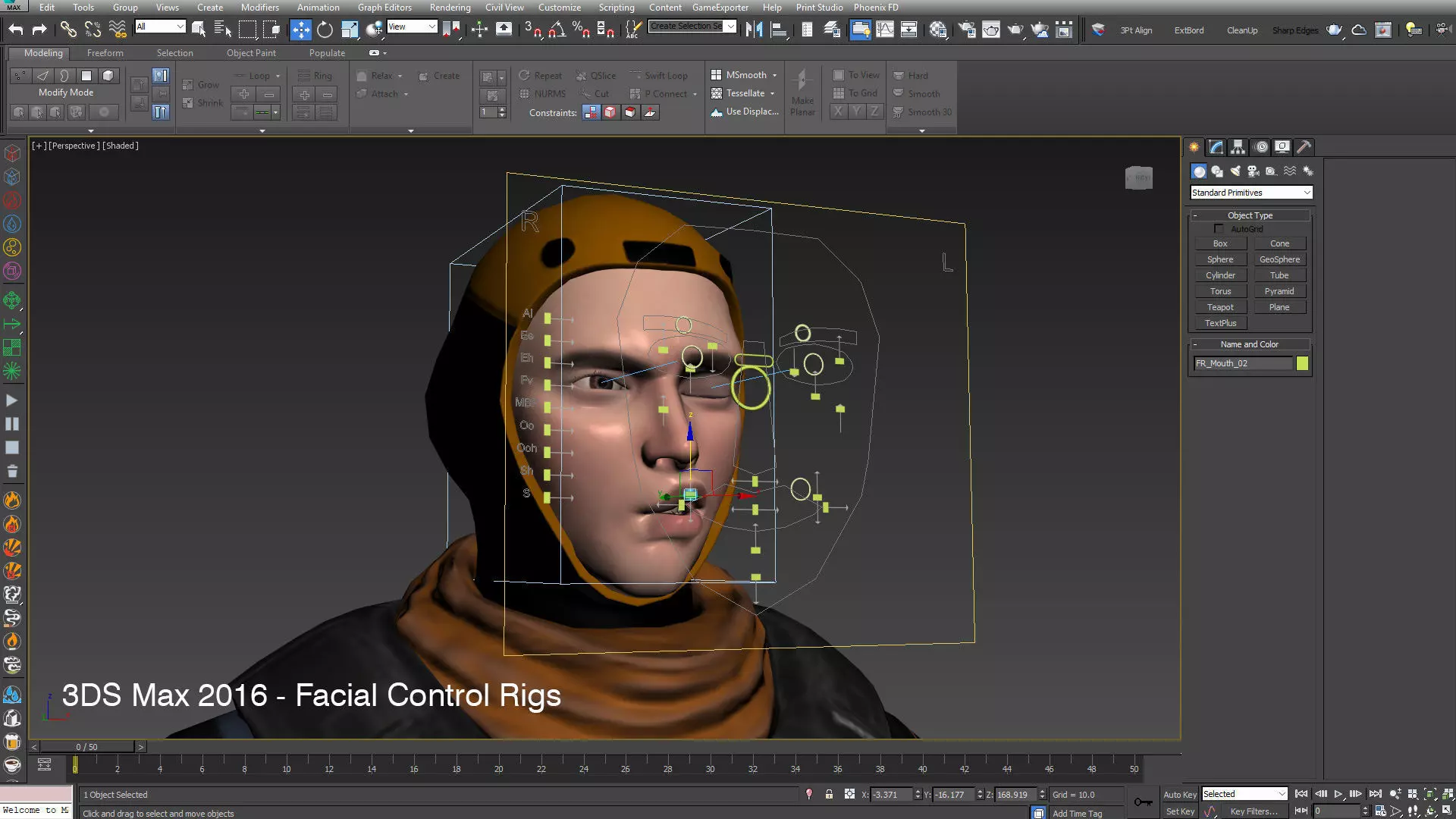 Space Marshal Male Low-poly 3D model_10