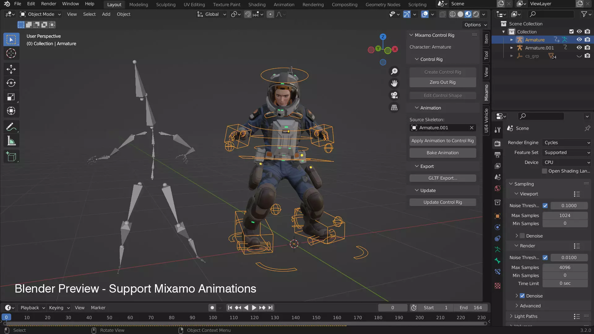 Space Marshal Male Low-poly 3D model_17