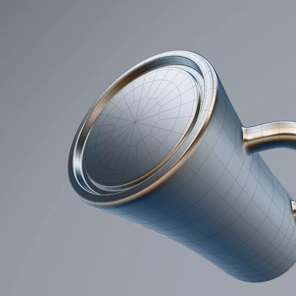 Beer Stein 3D model_6