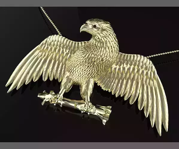 falcon pendant 3D print model