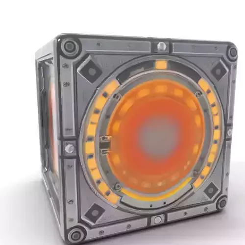 Futuristic SciFi Panel with LED Lights Model Pack