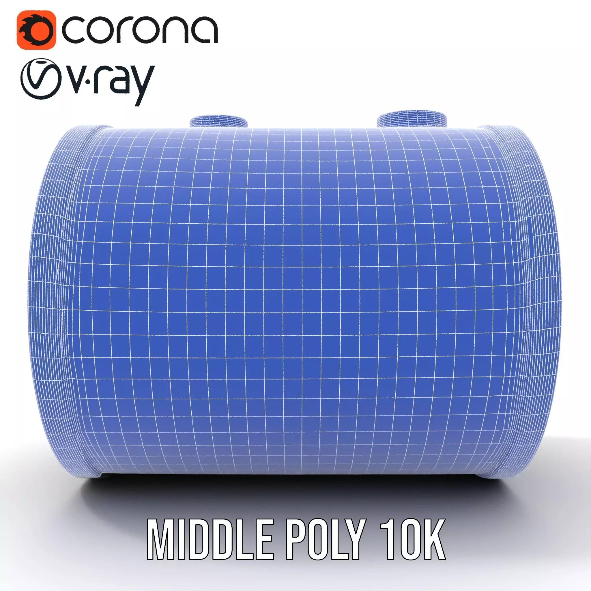 Radioactive Barrel Model Pack with Caution Label Low-poly 3D model_28