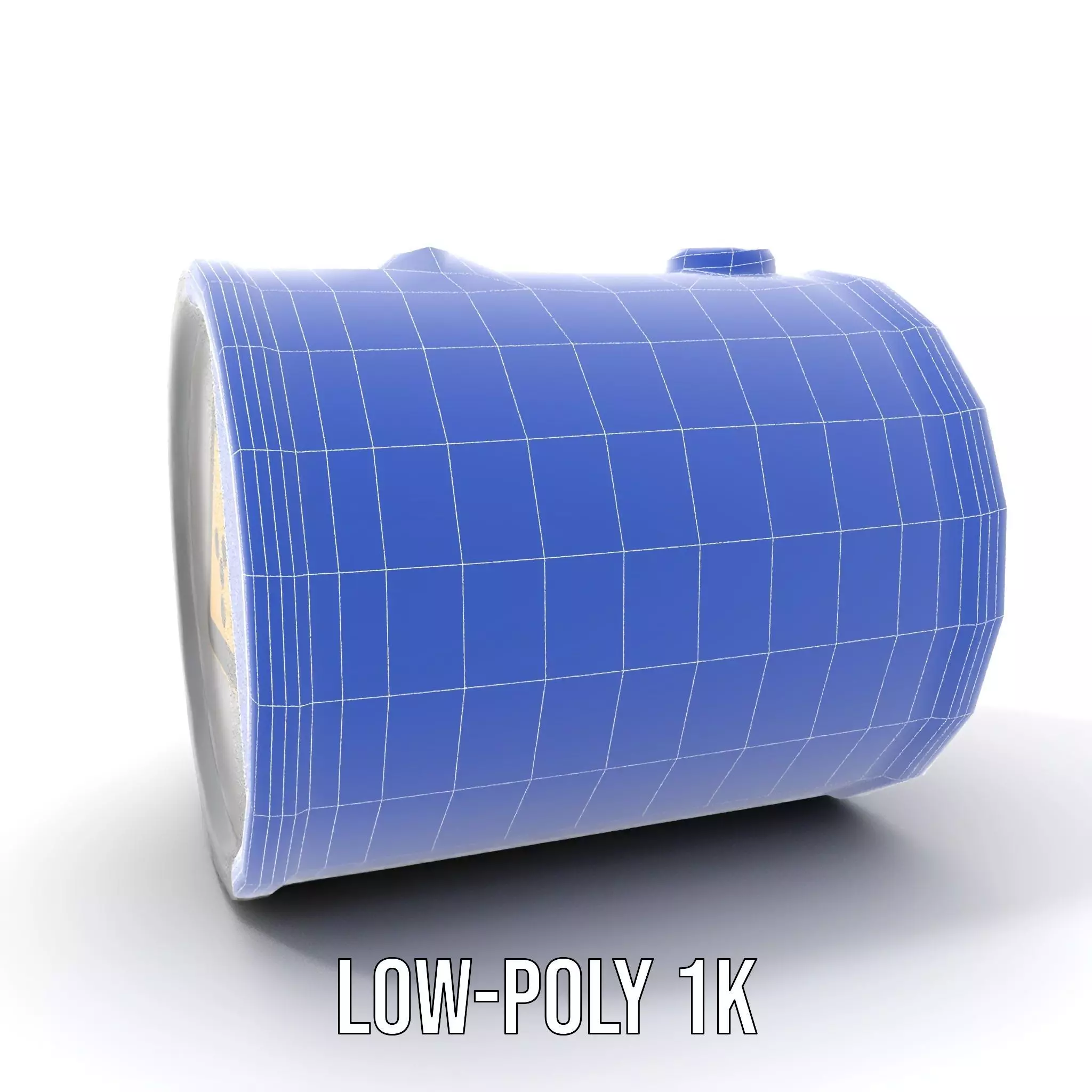 Radioactive Barrel Model Pack with Caution Label Low-poly 3D model_10