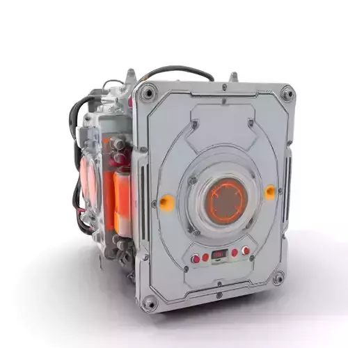 Futuristic Control Device Model Pack with Luminous Displays Low-poly 3D model