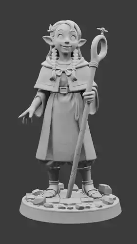 Marcille - 3D Printable TTRPG Figure - Dungeon Meshi 3D print model