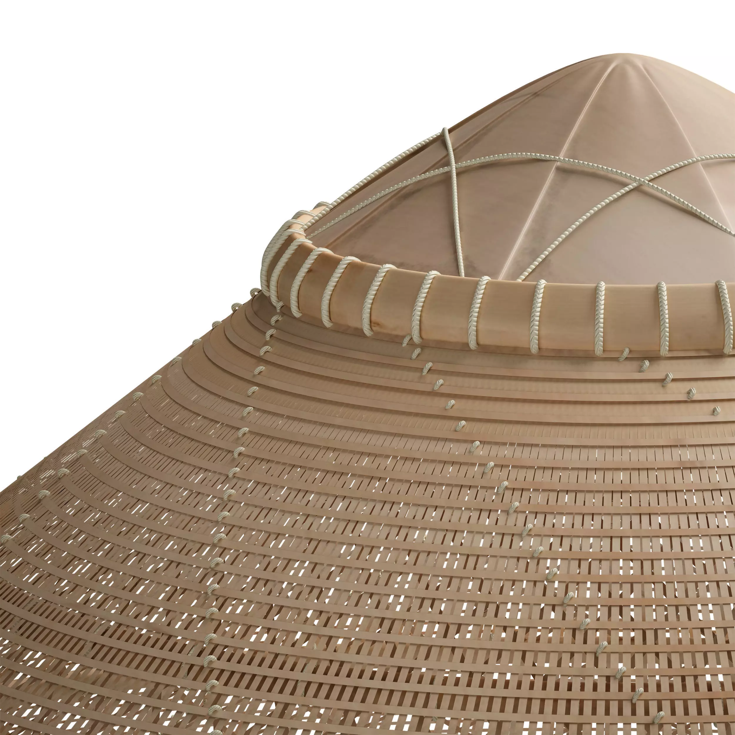 Asian Straw Hat Nonla Vietnamese 3D model_9