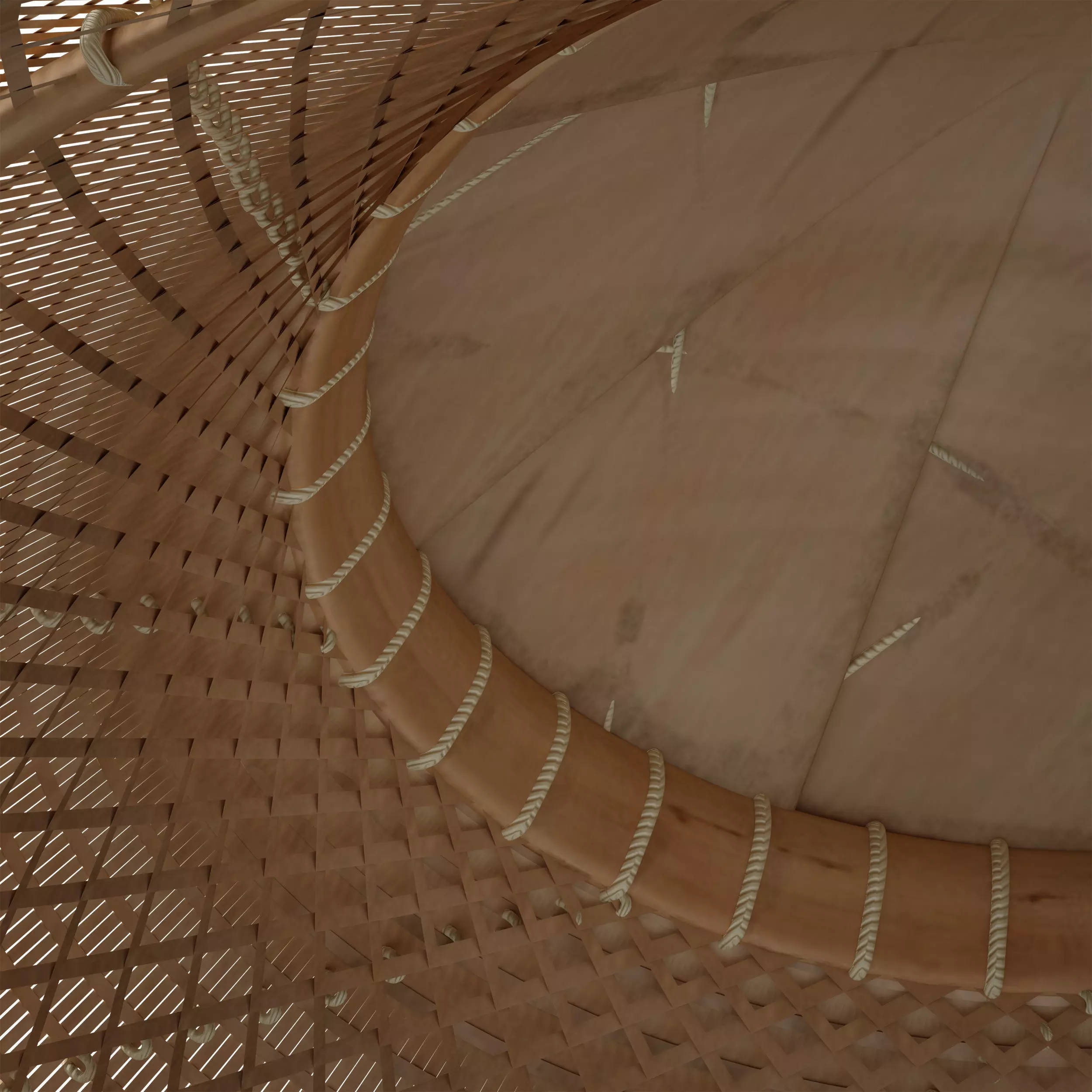 Asian Straw Hat Nonla Vietnamese 3D model_14