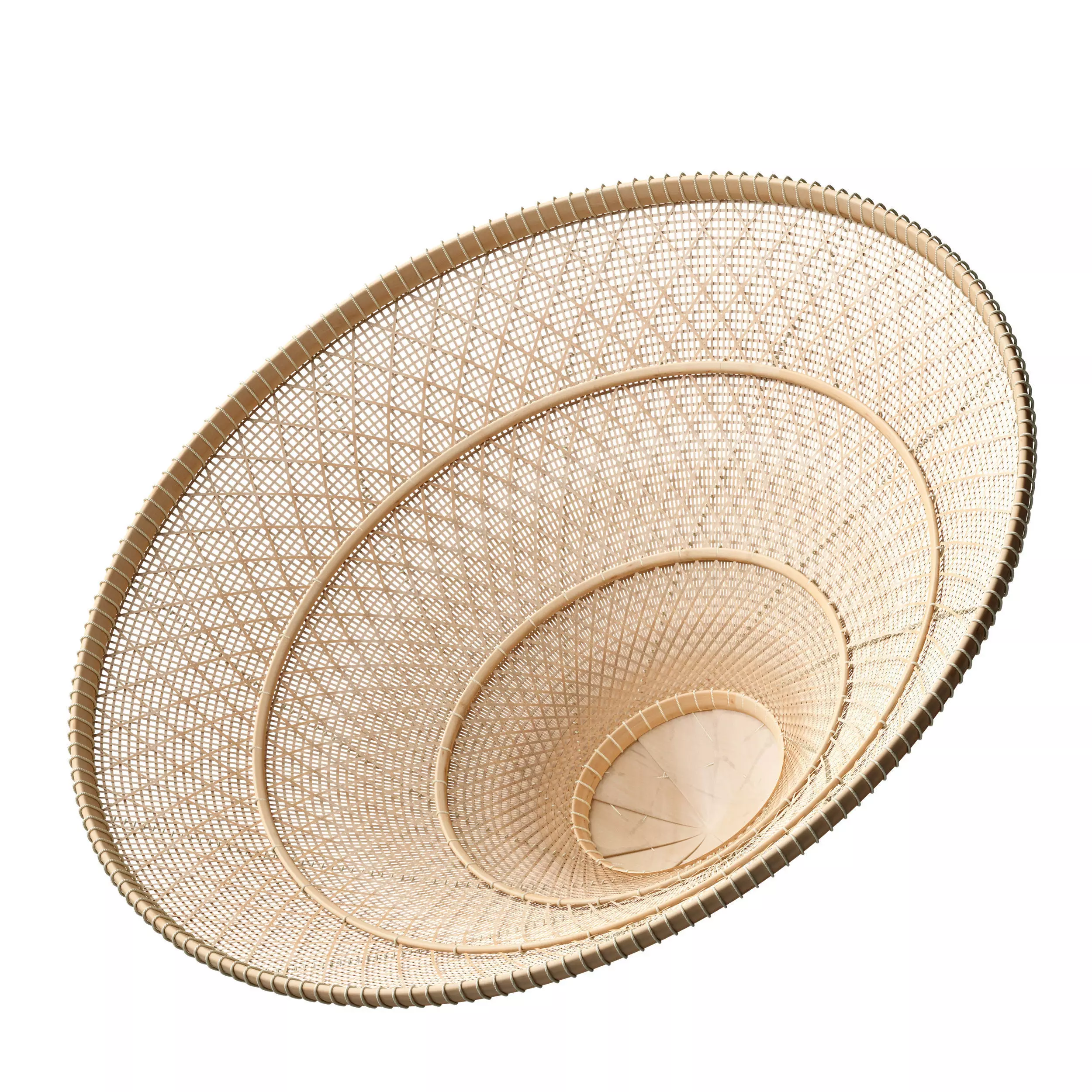 Asian Straw Hat Nonla Vietnamese 3D model_17