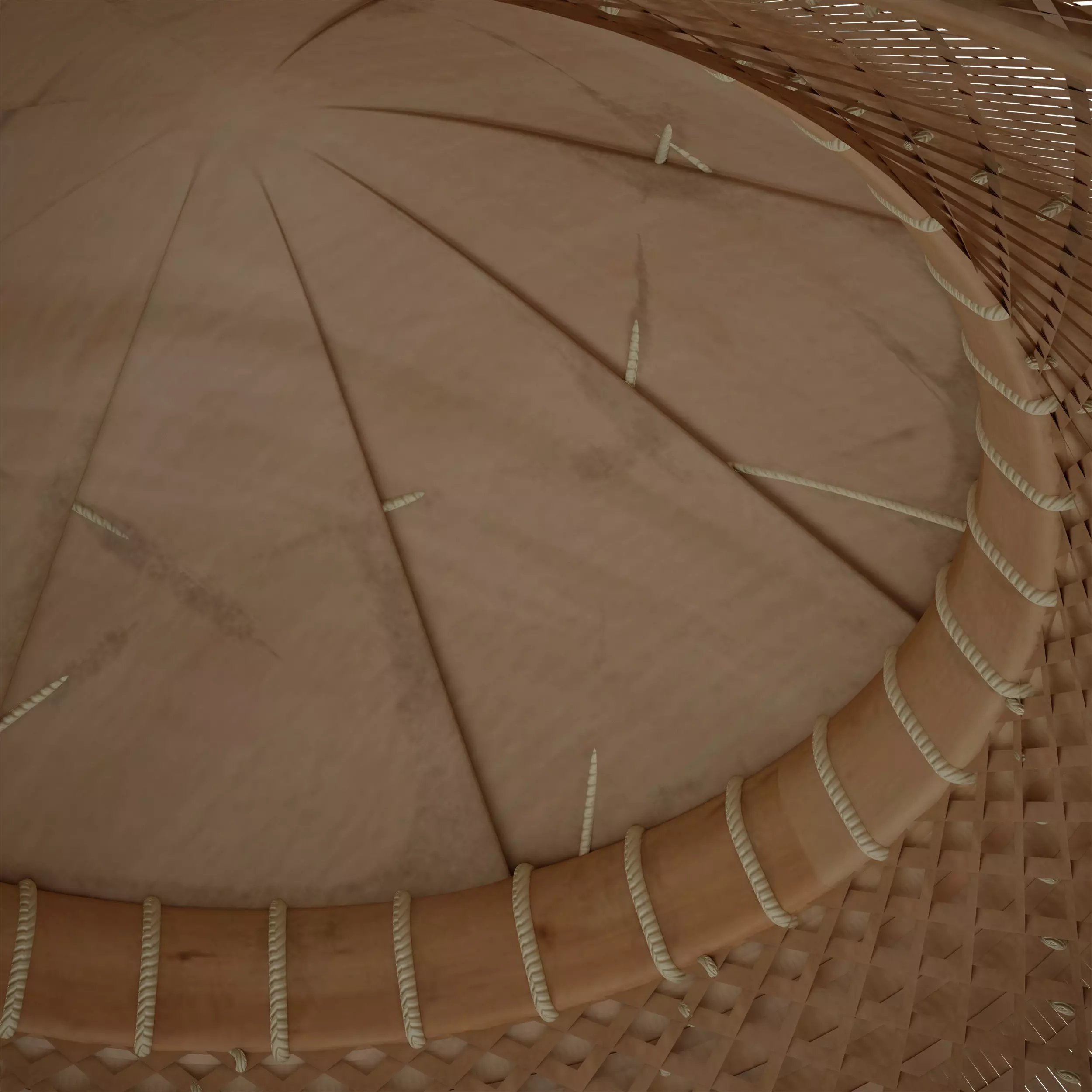 Asian Straw Hat Nonla Vietnamese 3D model_15