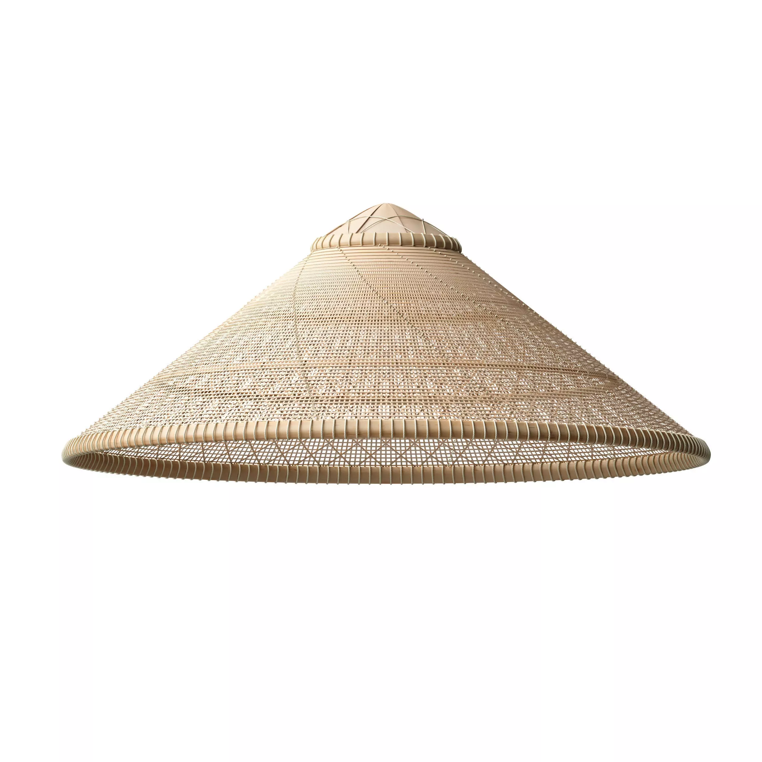Asian Straw Hat Nonla Vietnamese 3D model_2