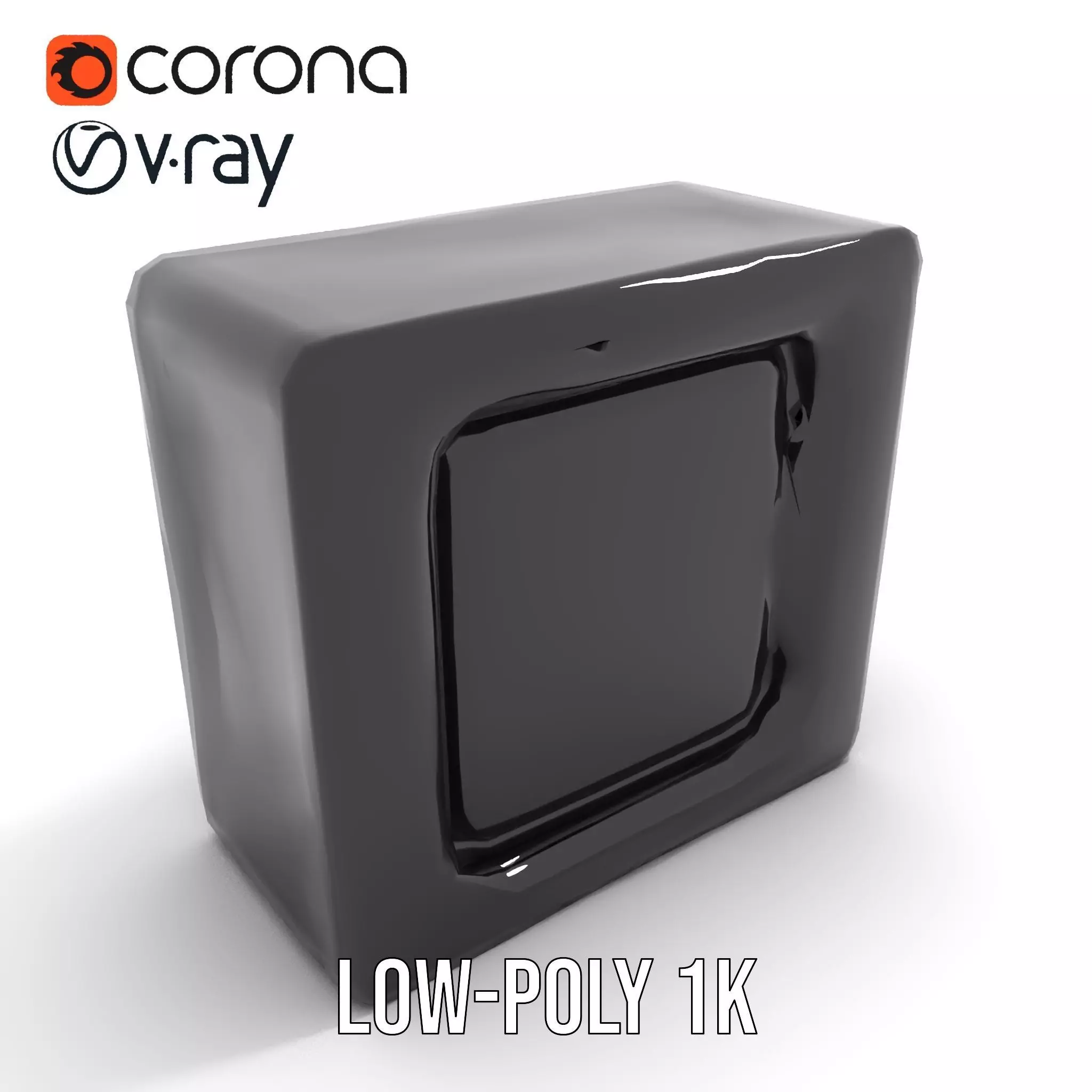 Futuristic SciFi Door Frame model pack Low-poly 3D model_12