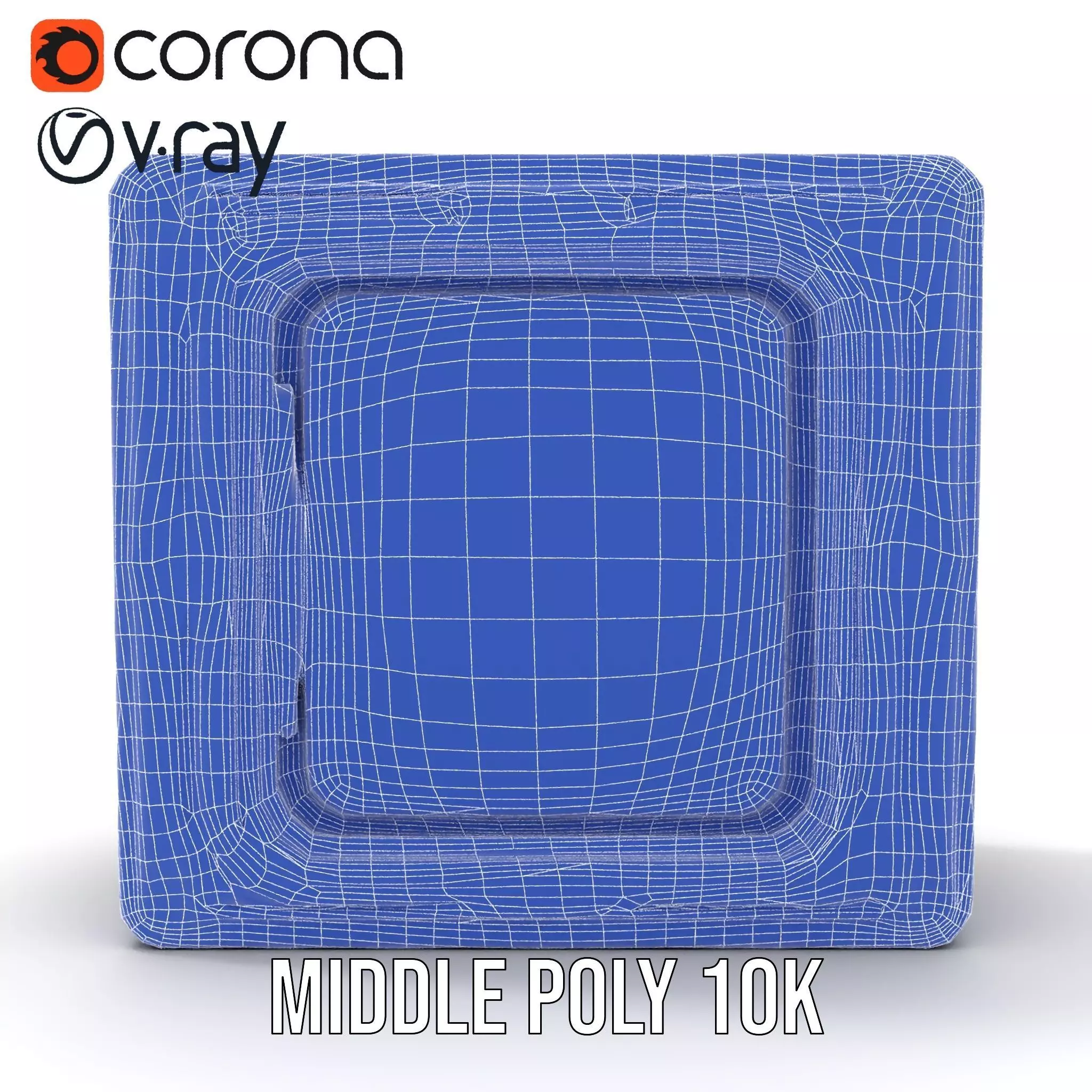 Futuristic SciFi Door Frame model pack Low-poly 3D model_27