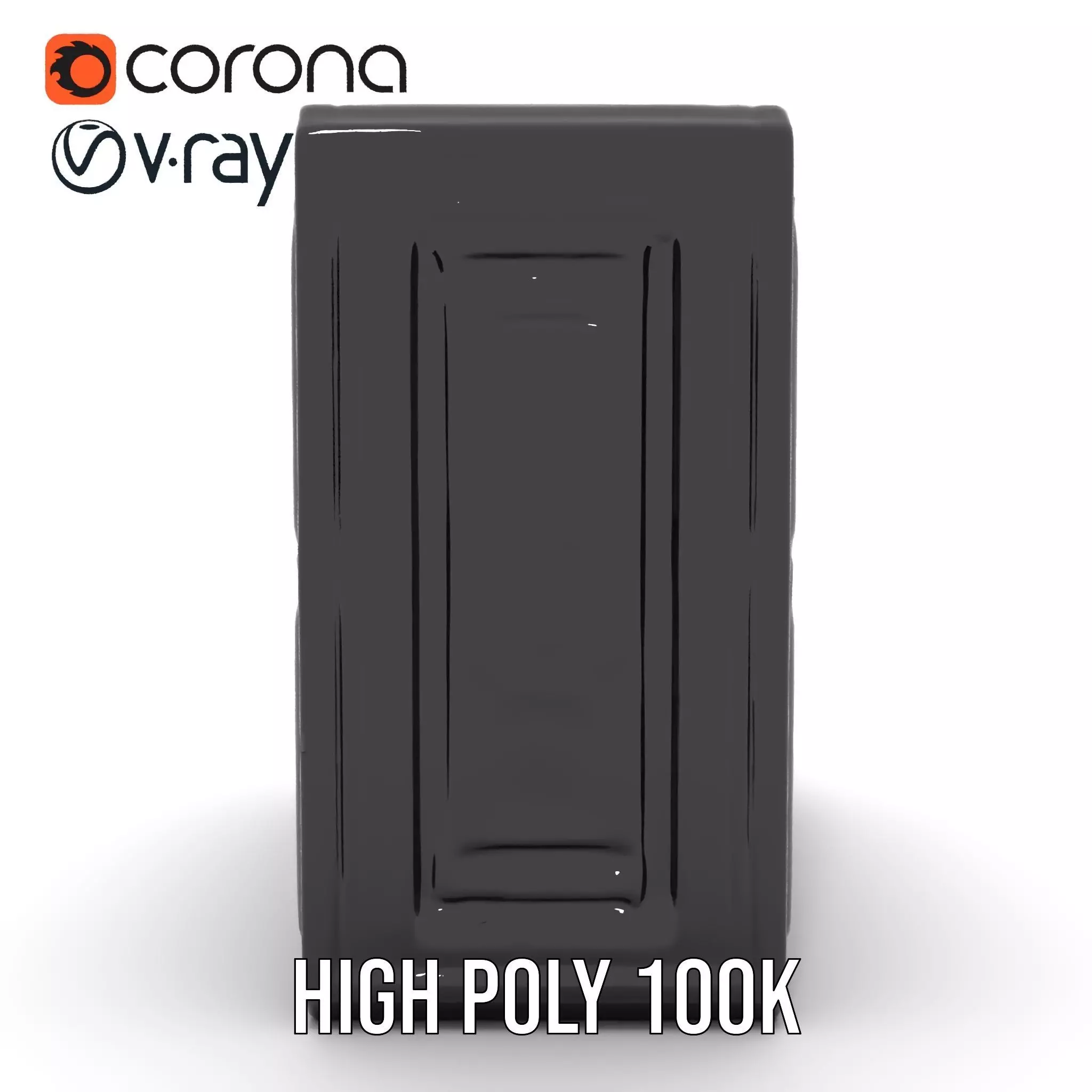 Futuristic SciFi Door Frame model pack Low-poly 3D model_29