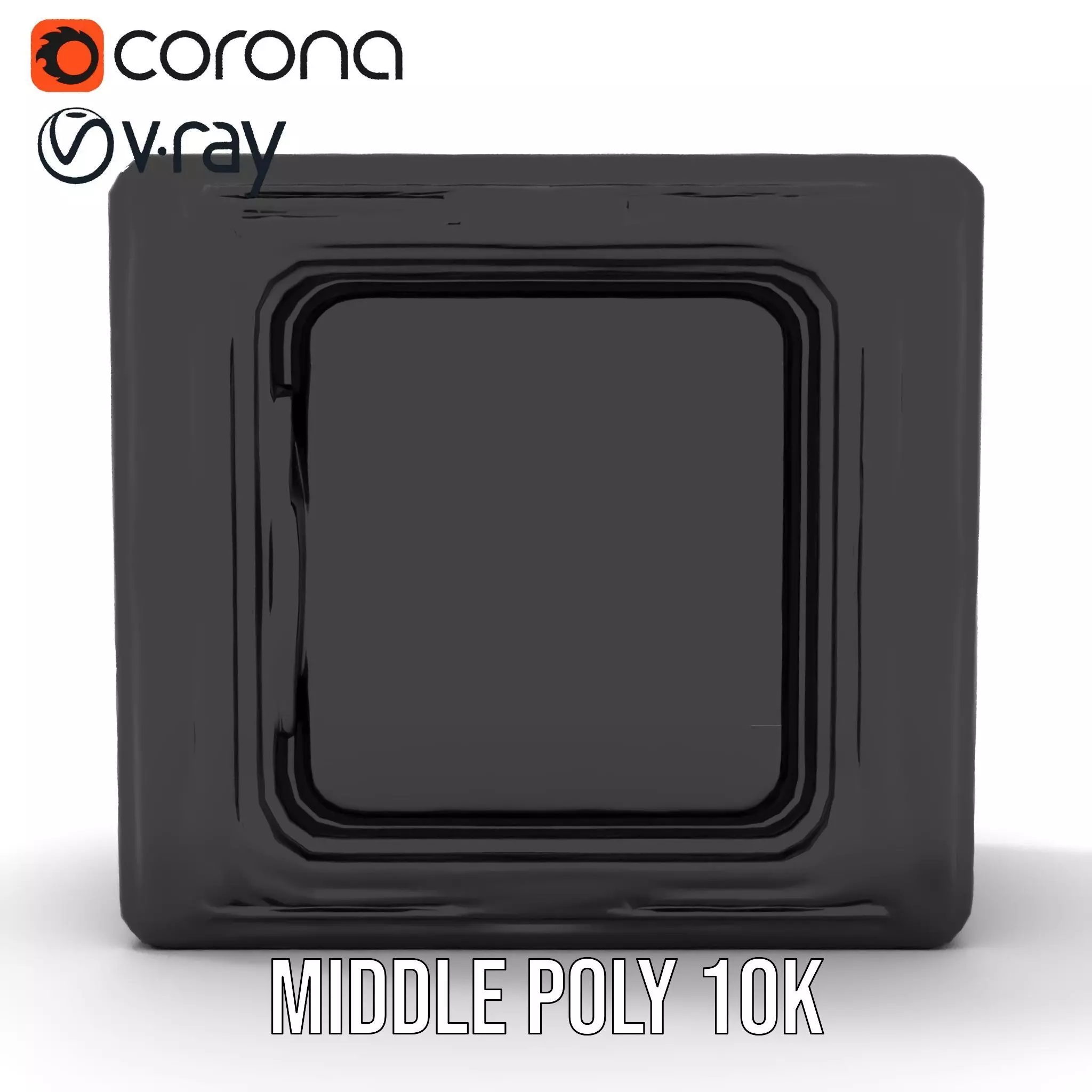 Futuristic SciFi Door Frame model pack Low-poly 3D model_19