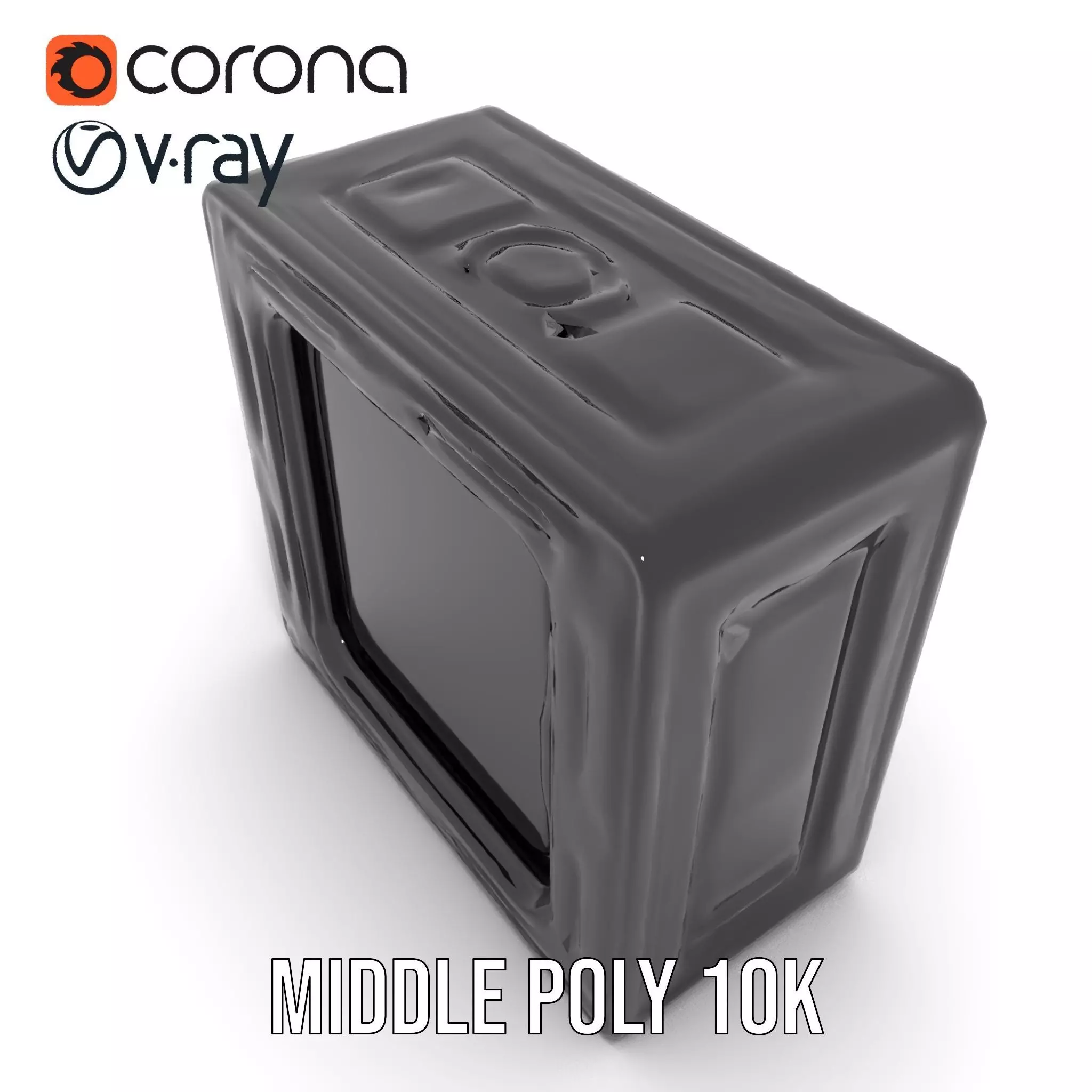 Futuristic SciFi Door Frame model pack Low-poly 3D model_14