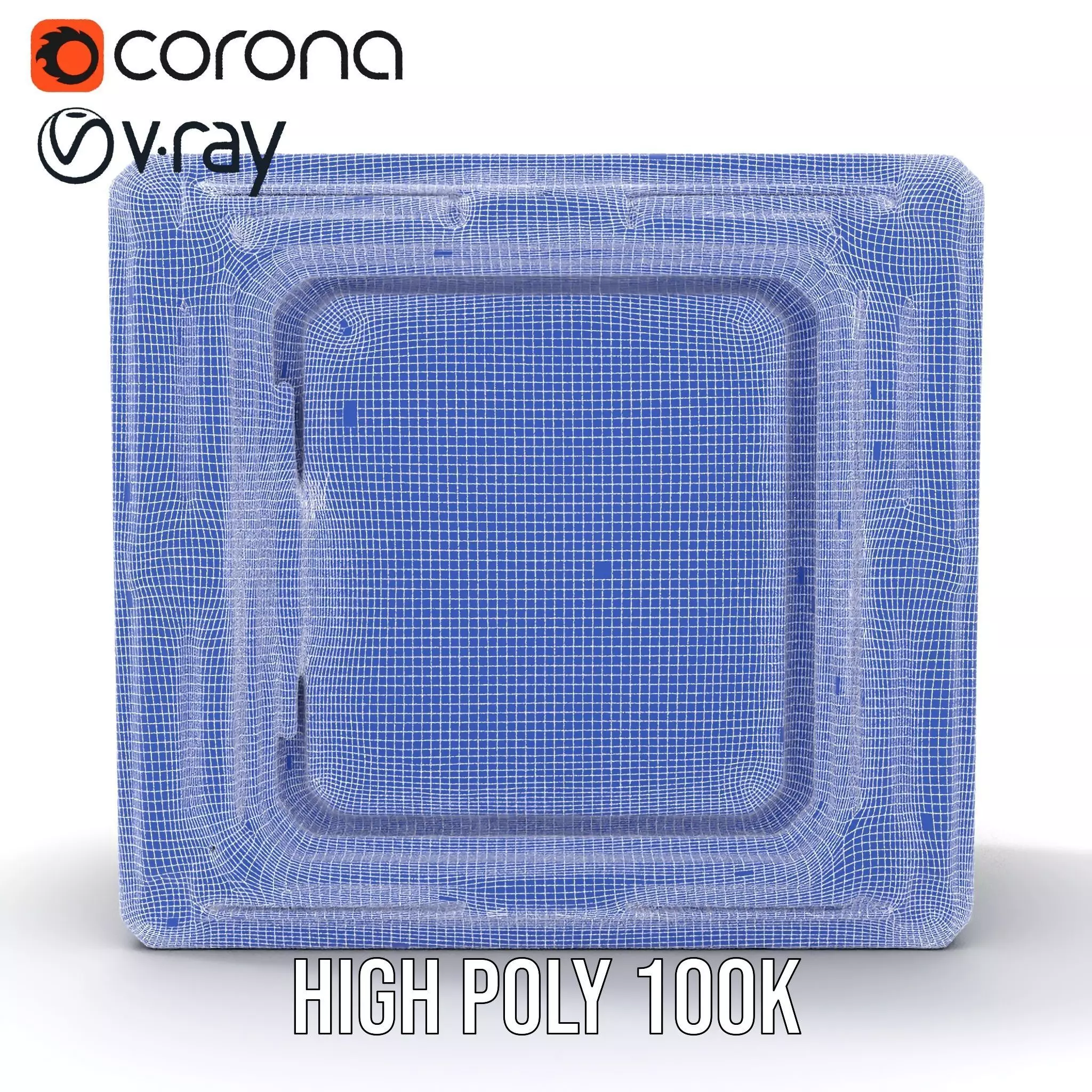 Futuristic SciFi Door Frame model pack Low-poly 3D model_33