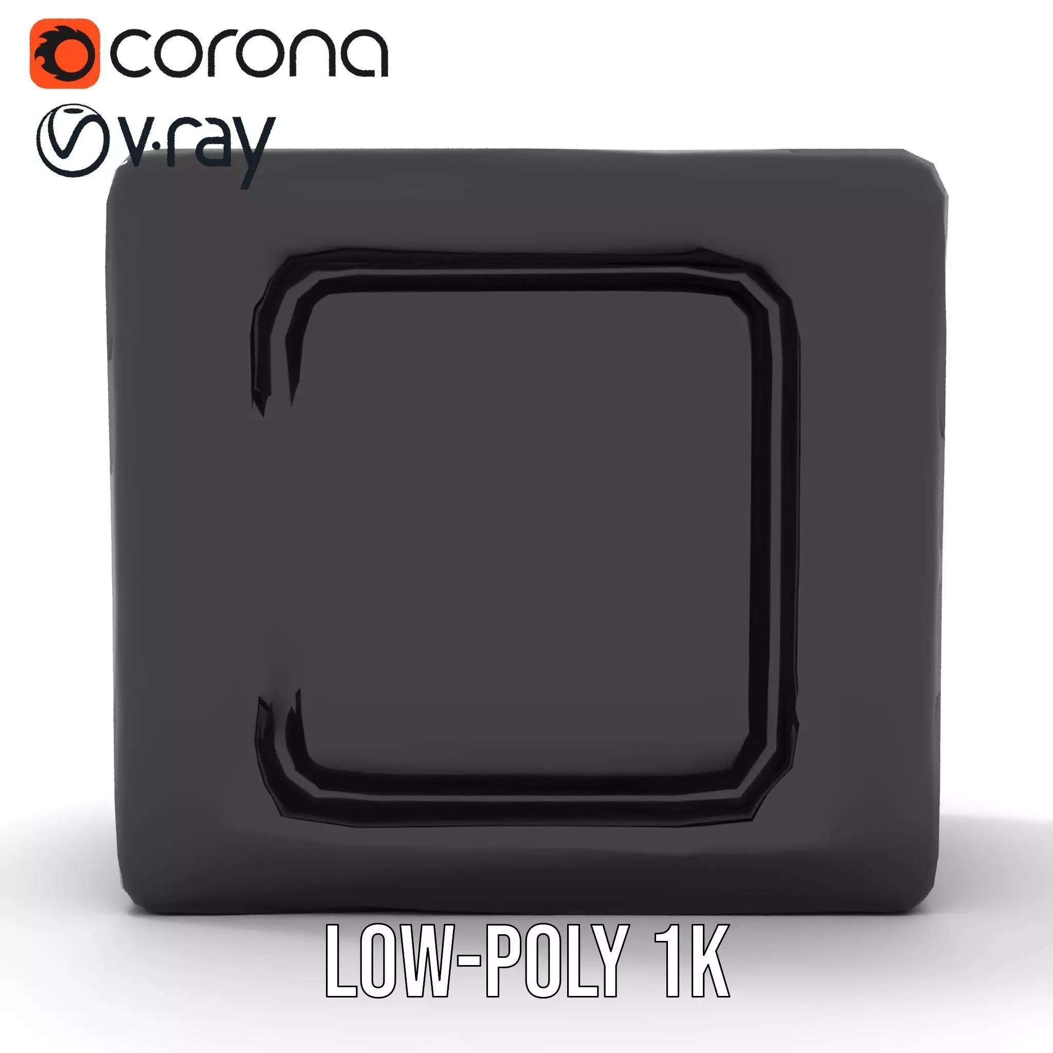 Futuristic SciFi Door Frame model pack Low-poly 3D model_17