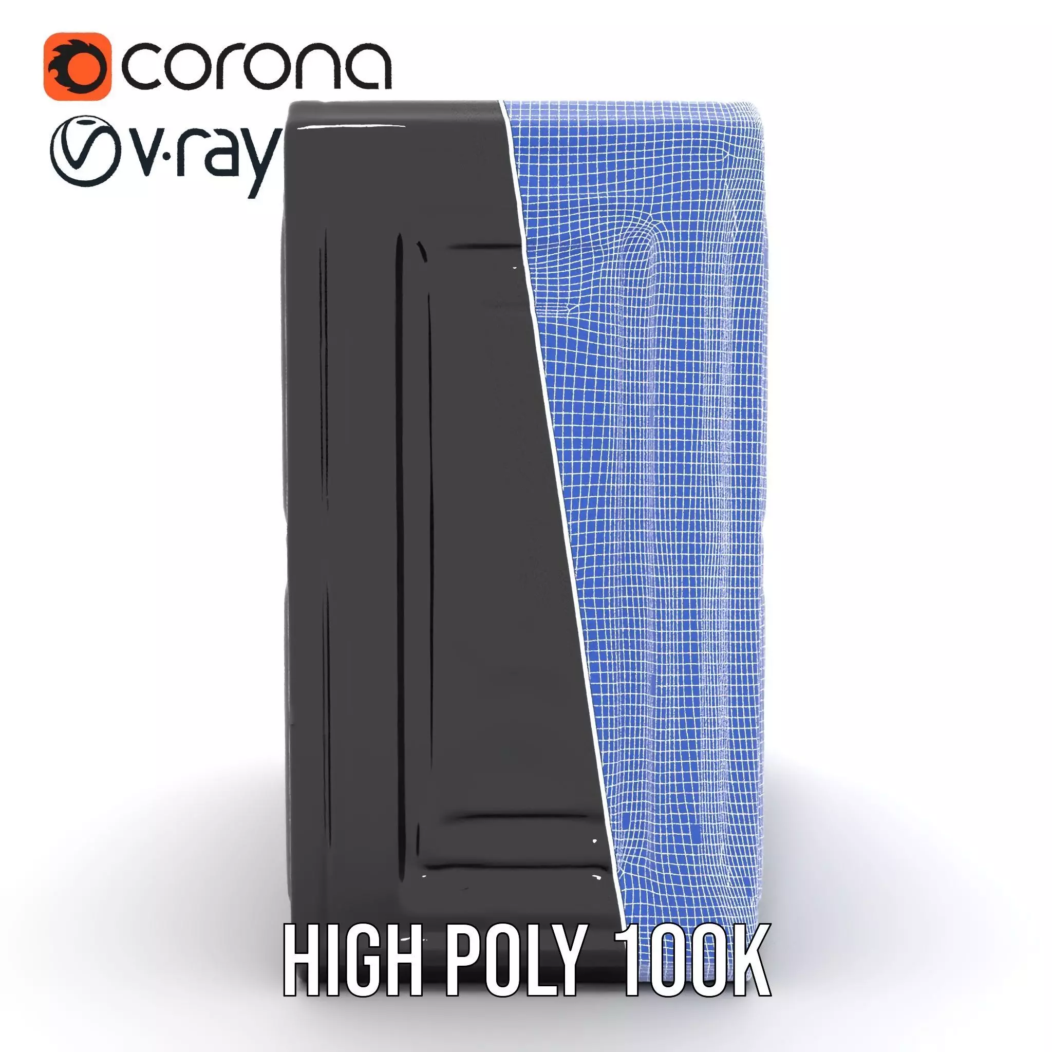 Futuristic SciFi Door Frame model pack Low-poly 3D model_35