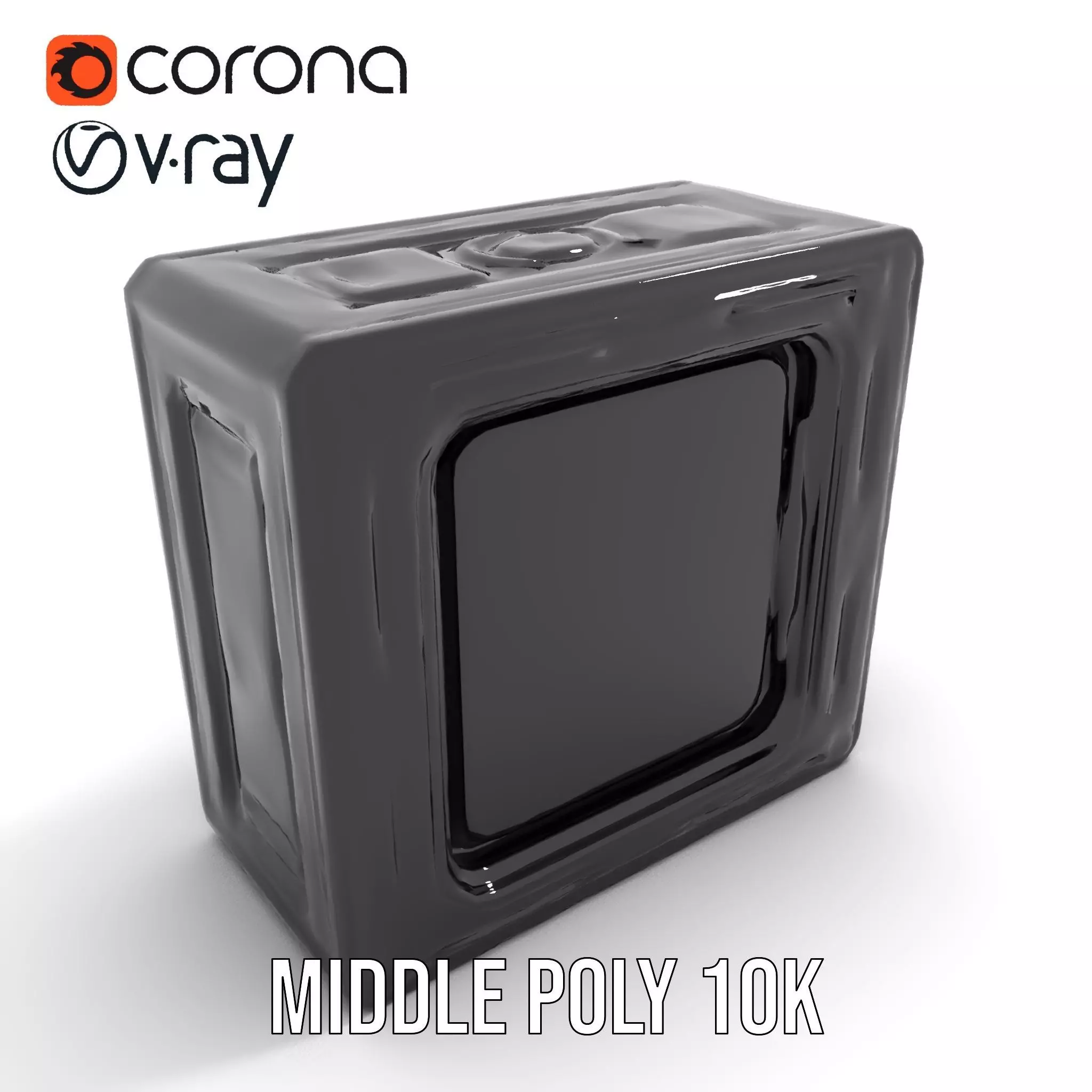 Futuristic SciFi Door Frame model pack Low-poly 3D model_11