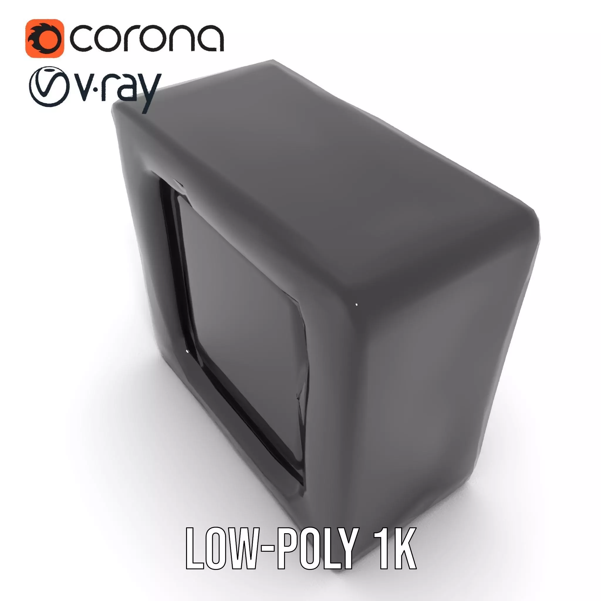 Futuristic SciFi Door Frame model pack Low-poly 3D model_9