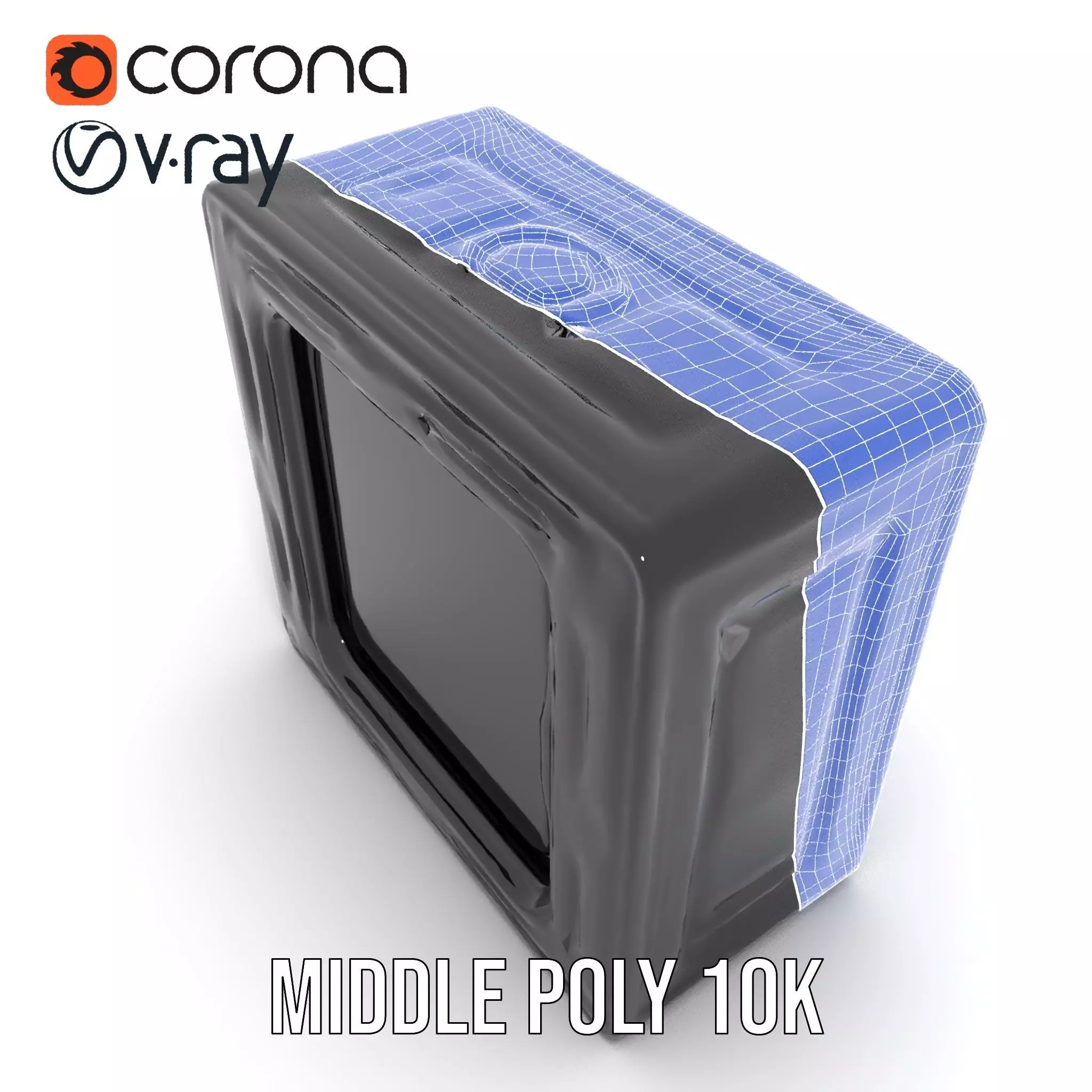 Futuristic SciFi Door Frame model pack Low-poly 3D model_24