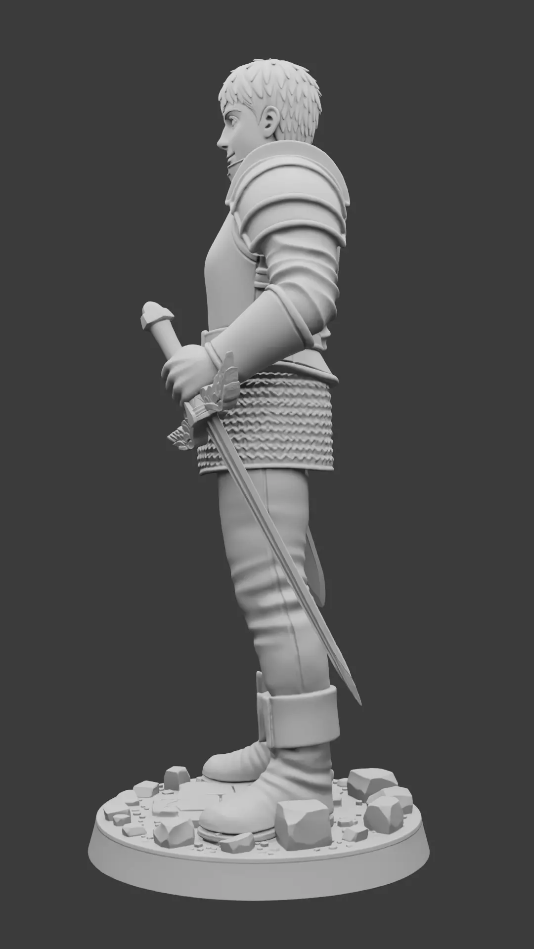 Laious - 3D Printable TTRPG Figure - Dungeon Meshi 3D print model_9