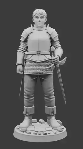 Laious - 3D Printable TTRPG Figure - Dungeon Meshi