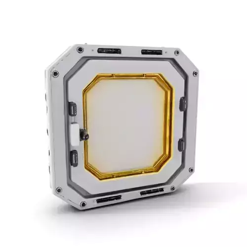 Futuristic SciFi Door Panel model pack Low-poly 3D model