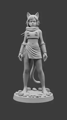 Izutsumi - 3D Printable TTRPG Figure - Dungeon Meshi